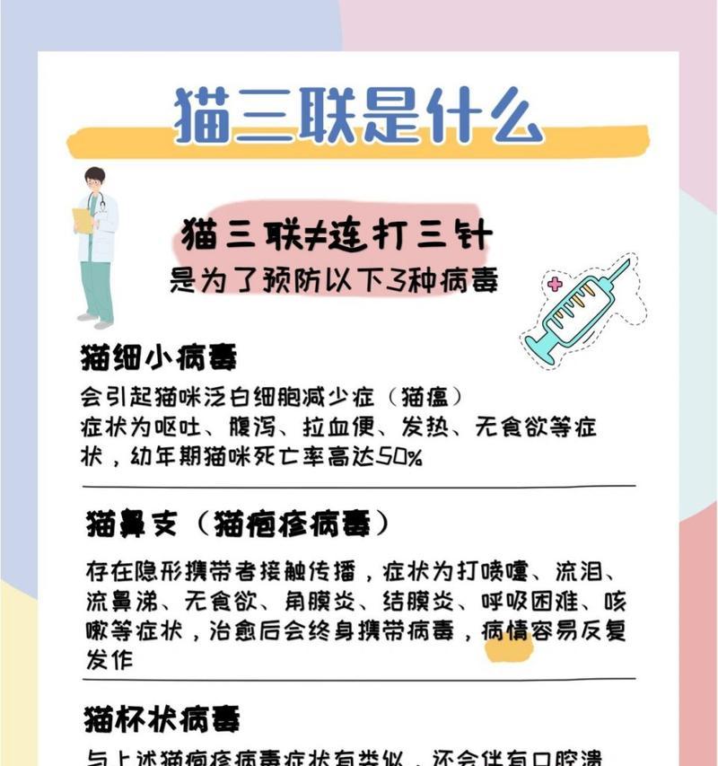 养猫的必打针，保护它们健康的关键（探究养猫必打针的重要性及常见疫苗种类）